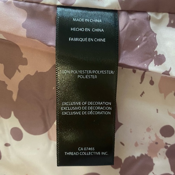 Sierra Designs sz M Pink Camo High Collar Zip Front Vest with Bungee Drawstring - Picture 8 of 11